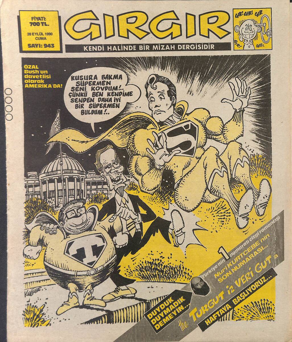Gırgır Mizah Dergisi 28 Eylül 1990 Sayı: 943 NDR97842 - 1