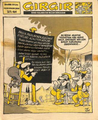 Gırgır Mizah Dergisi 28 Haziran 1981 Sayı 464 NDR80511 - 1