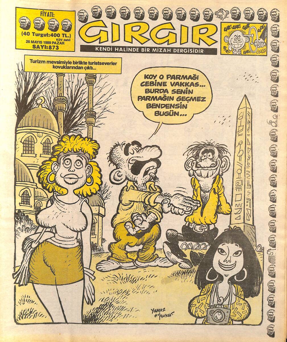 Gırgır Mizah Dergisi 28 Mayıs 1989 Sayı : 873 NDR96384 - 1
