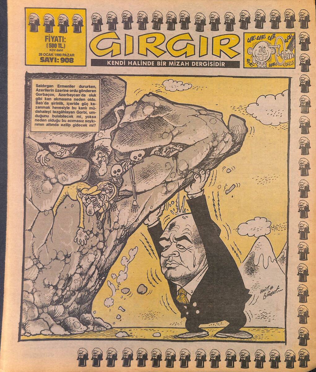 Gırgır Mizah Dergisi 28 Ocak 1990 Sayı: 908 NDR97873 - 1