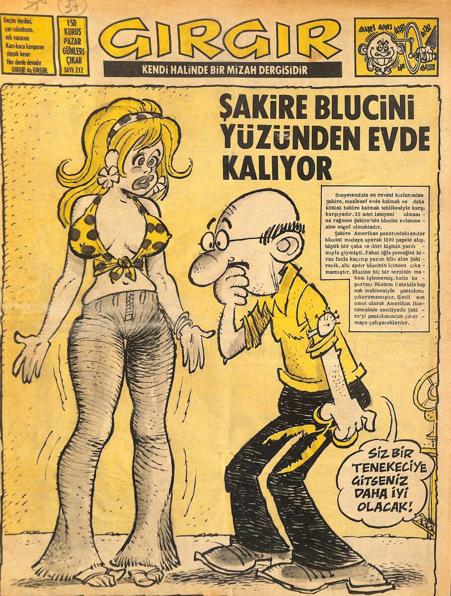 Gırgır Mizah Dergisi 29 Ağustos 1976 Sayı: 212 NDR97946 - 1