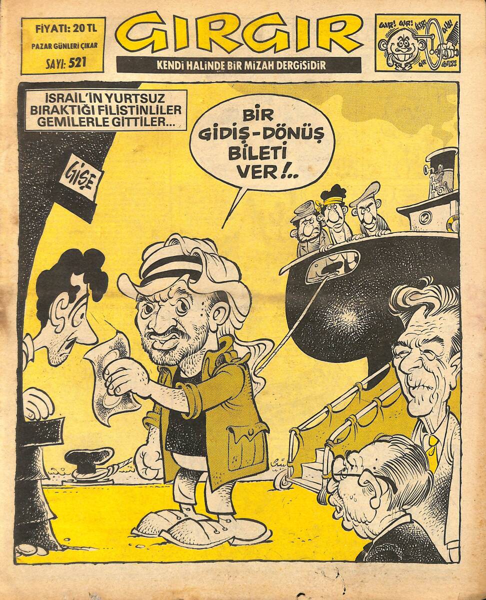Gırgır Mizah Dergisi 29 Ağustos 1982 Sayı : 521 NDR97527 - 1