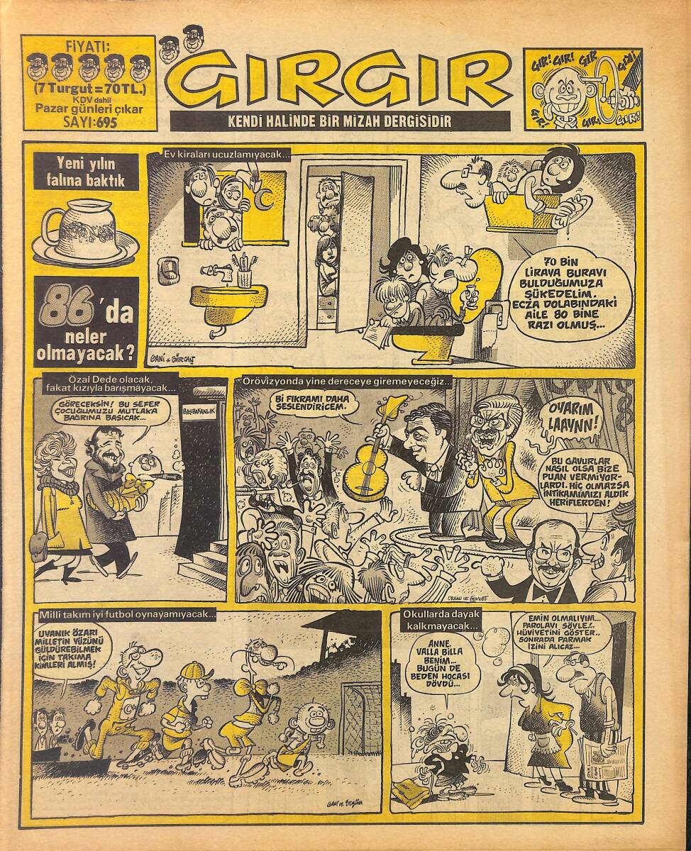 Gırgır Mizah Dergisi 29 Aralık 1985 Sayı : 695 NDR97742 - 1