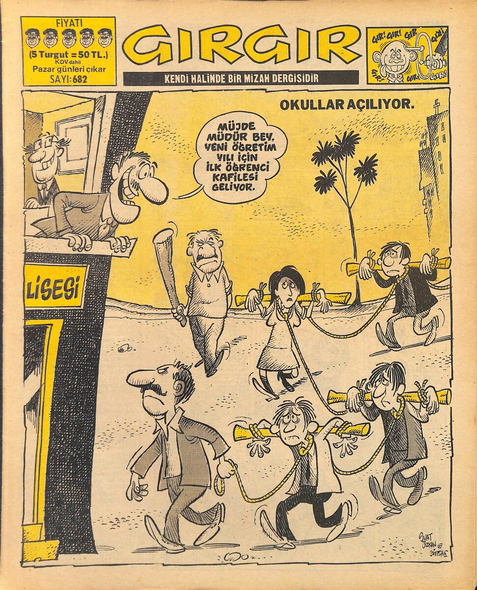 Gırgır Mizah Dergisi 29 Eylül 1985 Sayı: 682 NDR97775 - 1