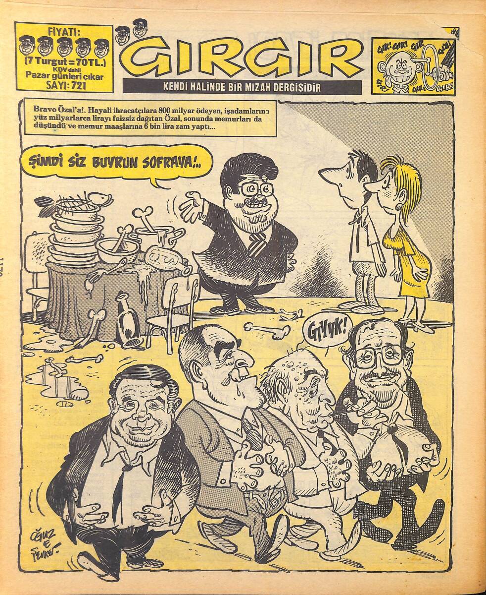 Gırgır Mizah Dergisi 29 Haziran 1986 Sayı : 721 NDR96888 - 1