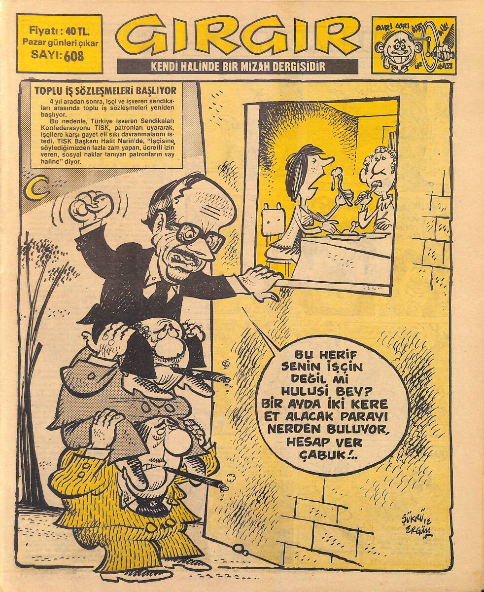 Gırgır Mizah Dergisi 29 Nisan 1984 Sayı : 608 NDR96851 - 1