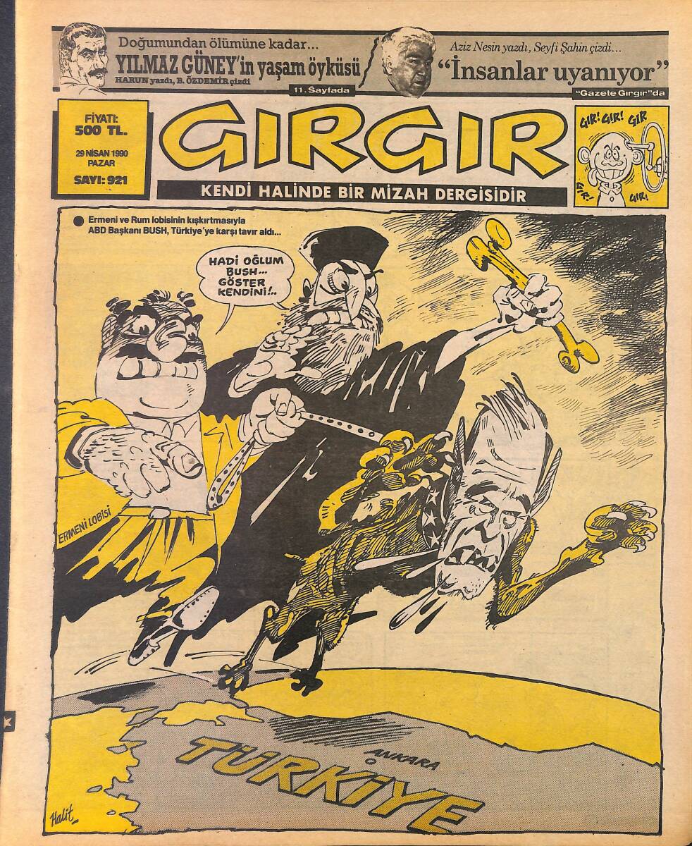 Gırgır Mizah Dergisi 29 Nisan 1990 Sayı: 921 NDR97860 - 1