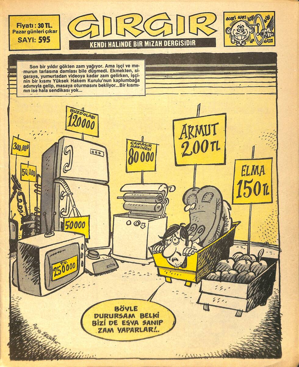Gırgır Mizah Dergisi 29 Ocak 1984 Sayı : 595 NDR97242 - 1