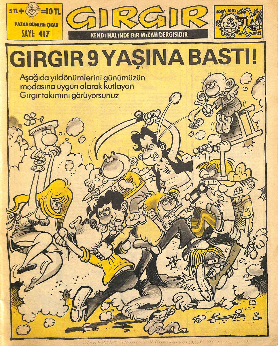 Gırgır Mizah Dergisi 3 Ağustos 1980 Sayı : 417 NDR97707 - 1