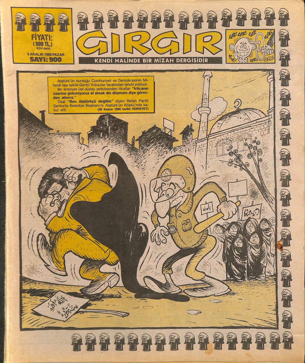 Gırgır Mizah Dergisi 3 Aralık 1989 Sayı : 900 NDR96357 - 1