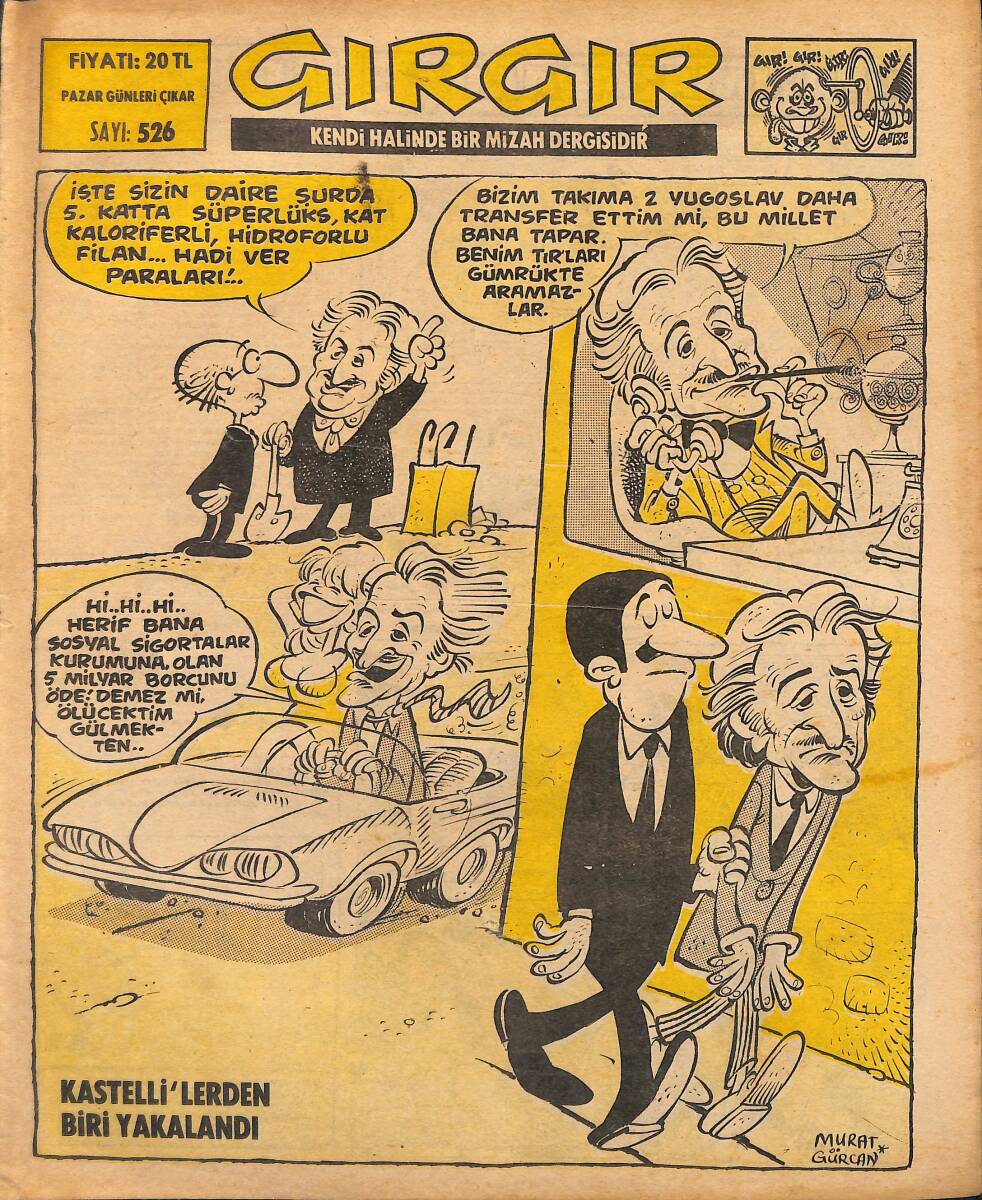 Gırgır Mizah Dergisi 3 Ekim 1982 Sayı : 526 NDR97522 - 1