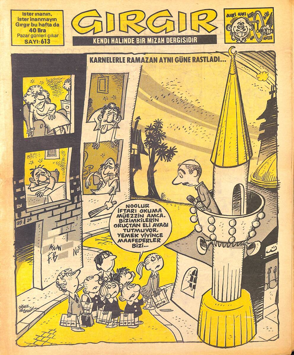 Gırgır Mizah Dergisi 3 Haziran 1984 Sayı : 613 NDR96978 - 1