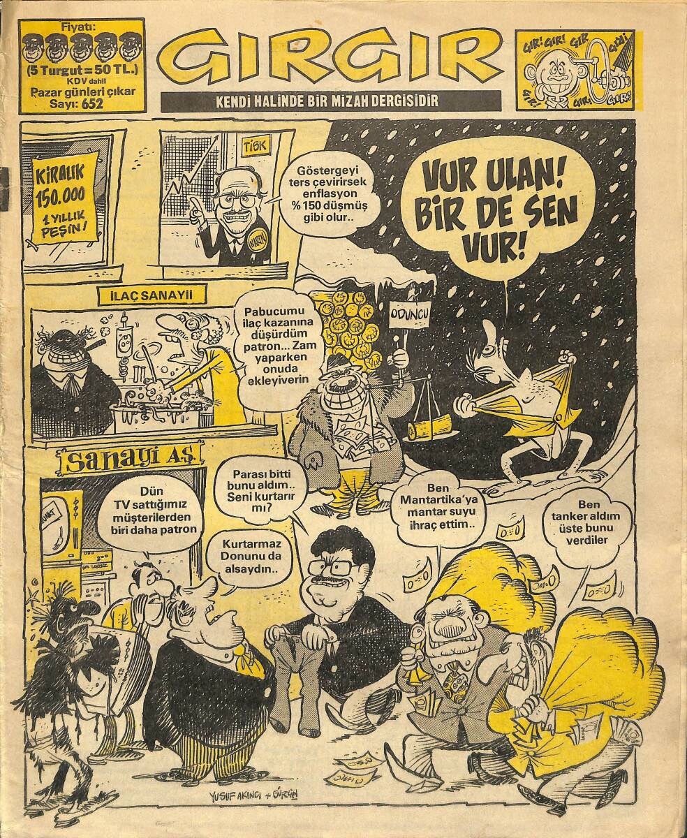 Gırgır Mizah Dergisi 3 Mart 1985 Sayı : 652 NDR96762 - 1