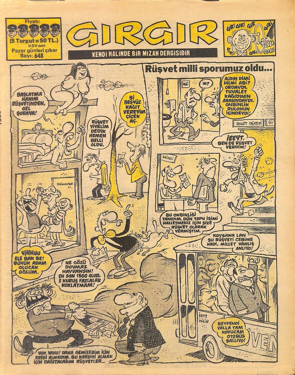 Gırgır Mizah Dergisi 3 Şubat 1985 Sayı : 648 NDR97737 - 1