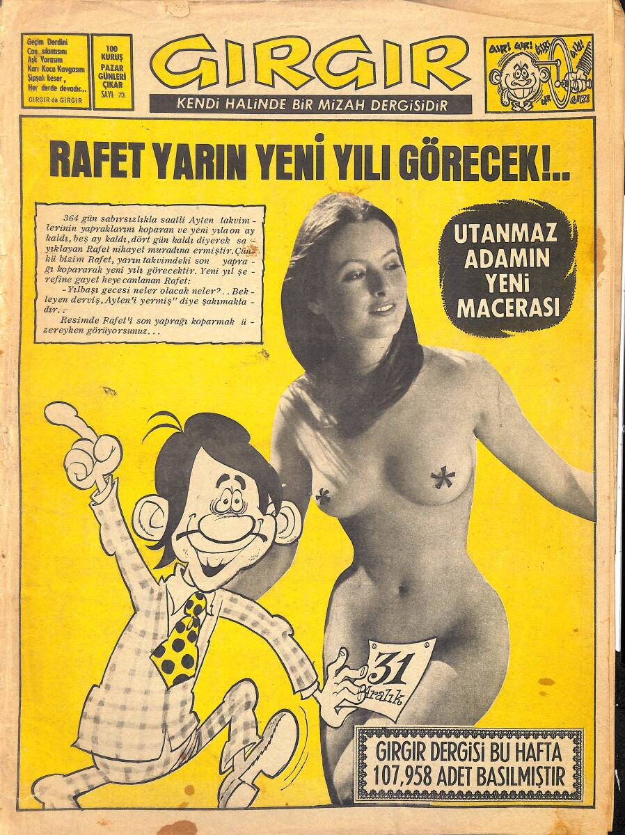 Gırgır Mizah Dergisi 30 Aralık 1973 Sayı : 73 NDR96802 - 1