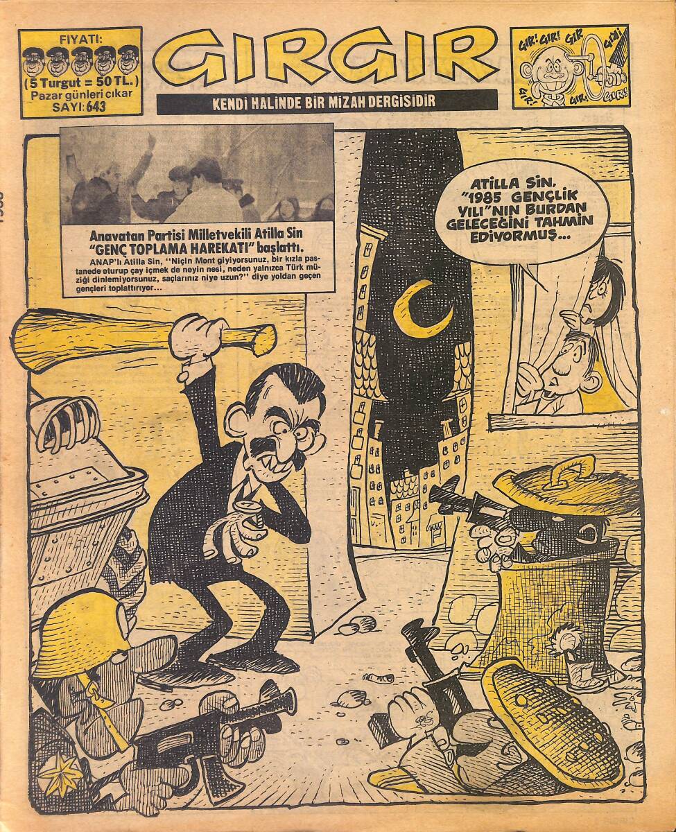 Gırgır Mizah Dergisi 30 Aralık 1984 Sayı : 643 NDR96950 - 1