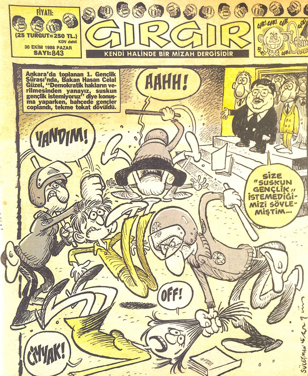Gırgır Mizah Dergisi 30 Ekim 1988 Sayı : 843 NDR97043 - 1