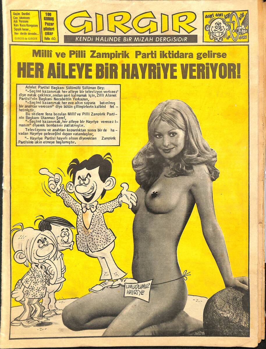 Gırgır Mizah Dergisi 30 Eylül 1973 Sayı : 60 NDR96808 - 1