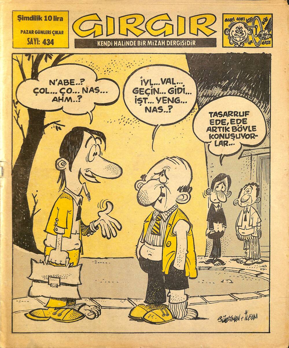 Gırgır Mizah Dergisi 30 Kasım 1980 Sayı : 434 NDR97691 - 1