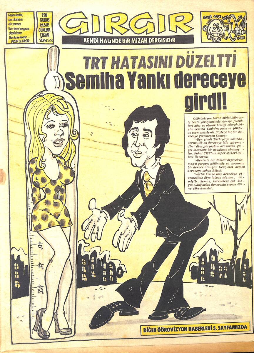 Gırgır Mizah Dergisi 30 Mart 1975 Sayı : 138 NDR96839 - 1
