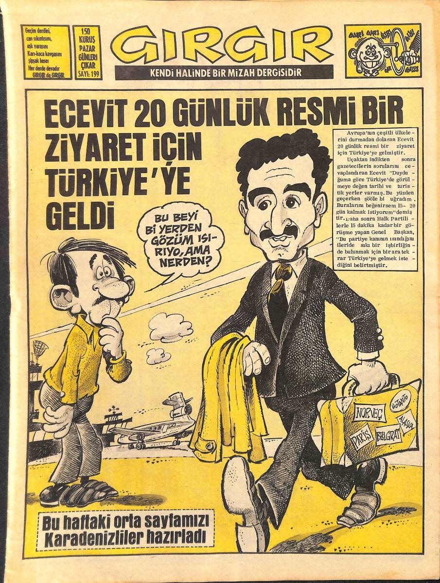 Gırgır Mizah Dergisi 30 Mayıs 1976 Sayı: 199 NDR97956 - 1