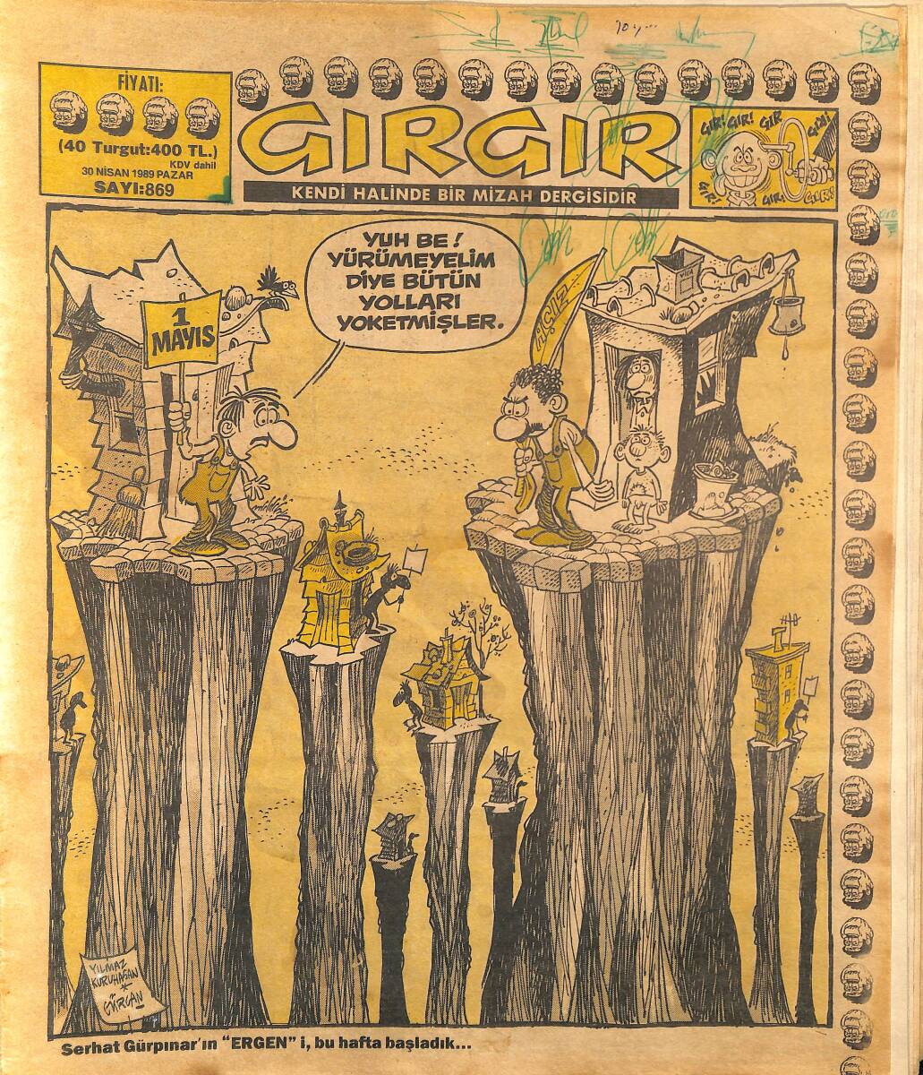 Gırgır Mizah Dergisi 30 Nisan 1989 Sayı : 869 NDR96388 - 1