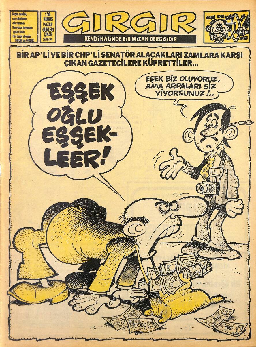 Gırgır Mizah Dergisi 30 Ocak 1977 Sayı: 234 NDR97789 - 1