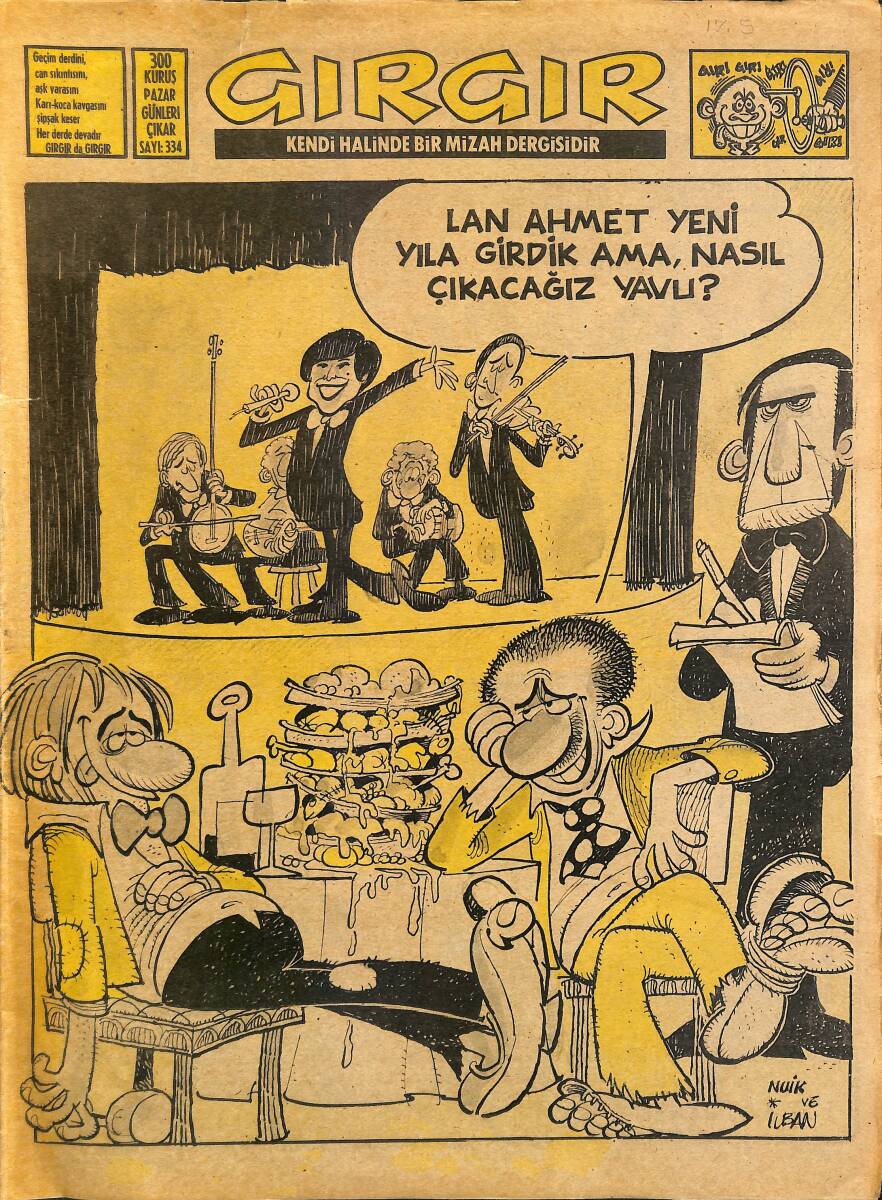 Gırgır Mizah Dergisi 31 Aralık 1978 Sayı : 334 NDR97640 - 1