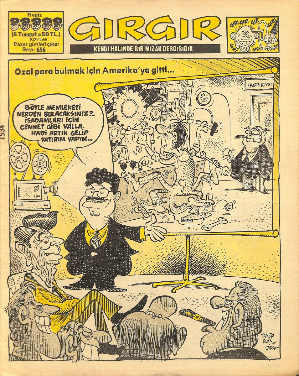 Gırgır Mizah Dergisi 31 Mart 1985 Sayı : 656 NDR97729 - 1