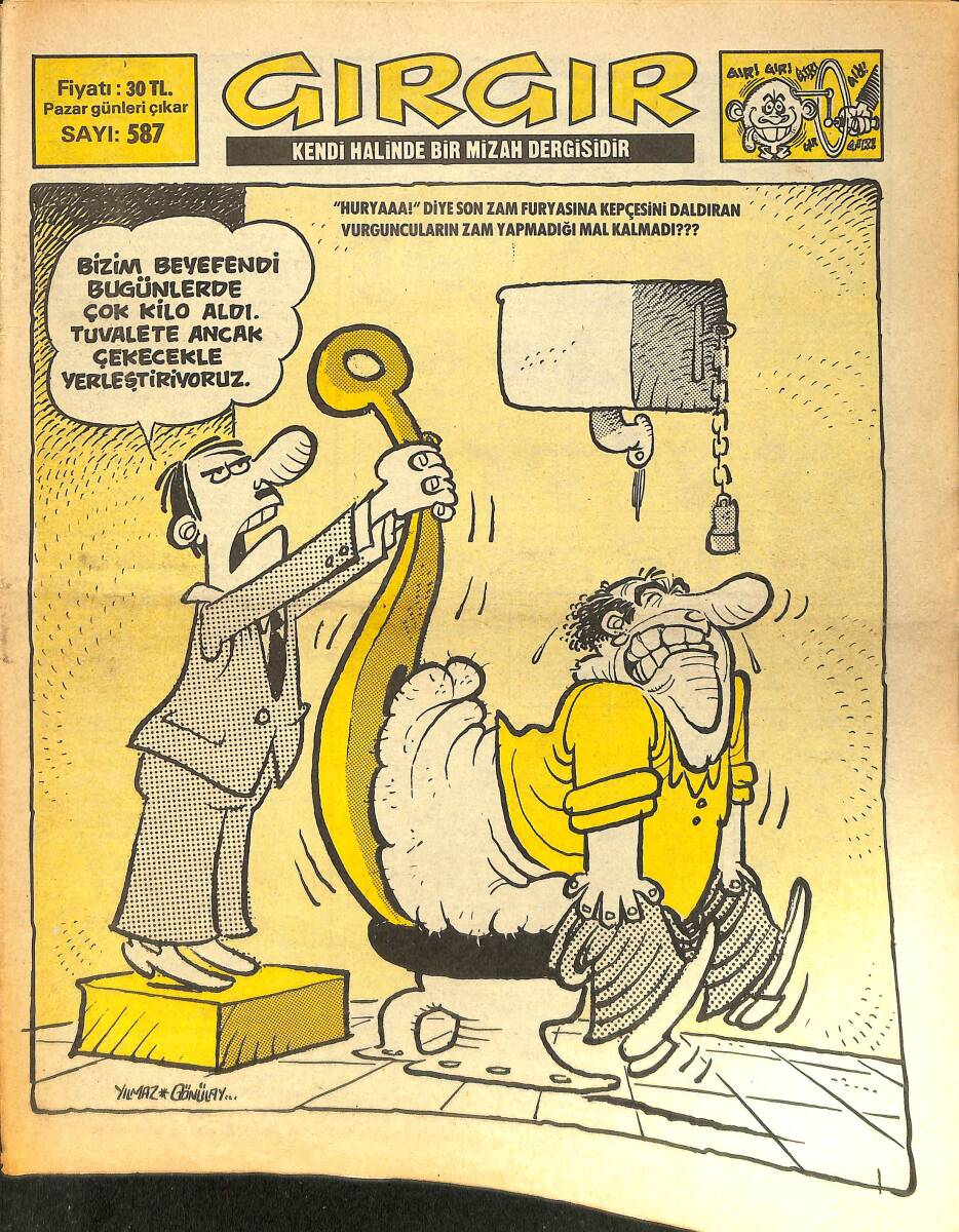 Gırgır Mizah Dergisi 4 Aralık 1983 Sayı : 587 NDR97246 - 1