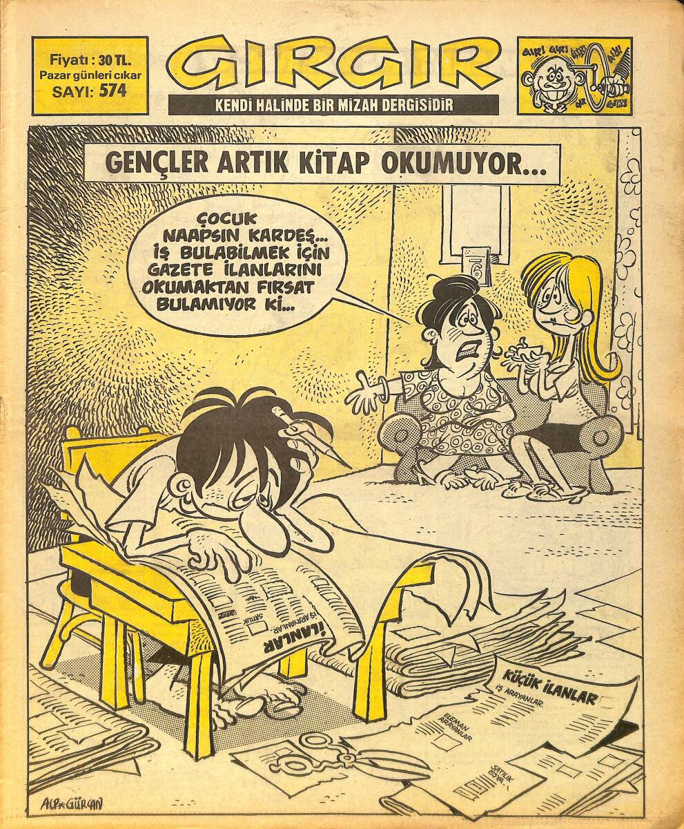 Gırgır Mizah Dergisi 4 Eylül 1983 Sayı : 574 NDR97259 - 1