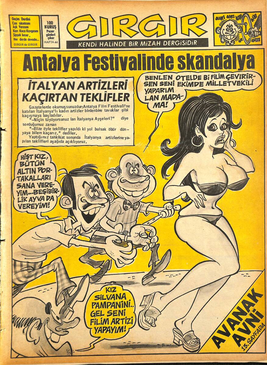 Gırgır Mizah Dergisi 4 Haziran 1973 Sayı : 44 NDR96812 - 1