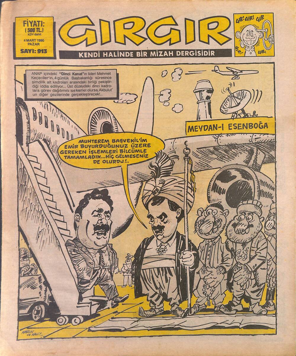 Gırgır Mizah Dergisi 4 Mart 1990 Sayı: 913 NDR97868 - 1