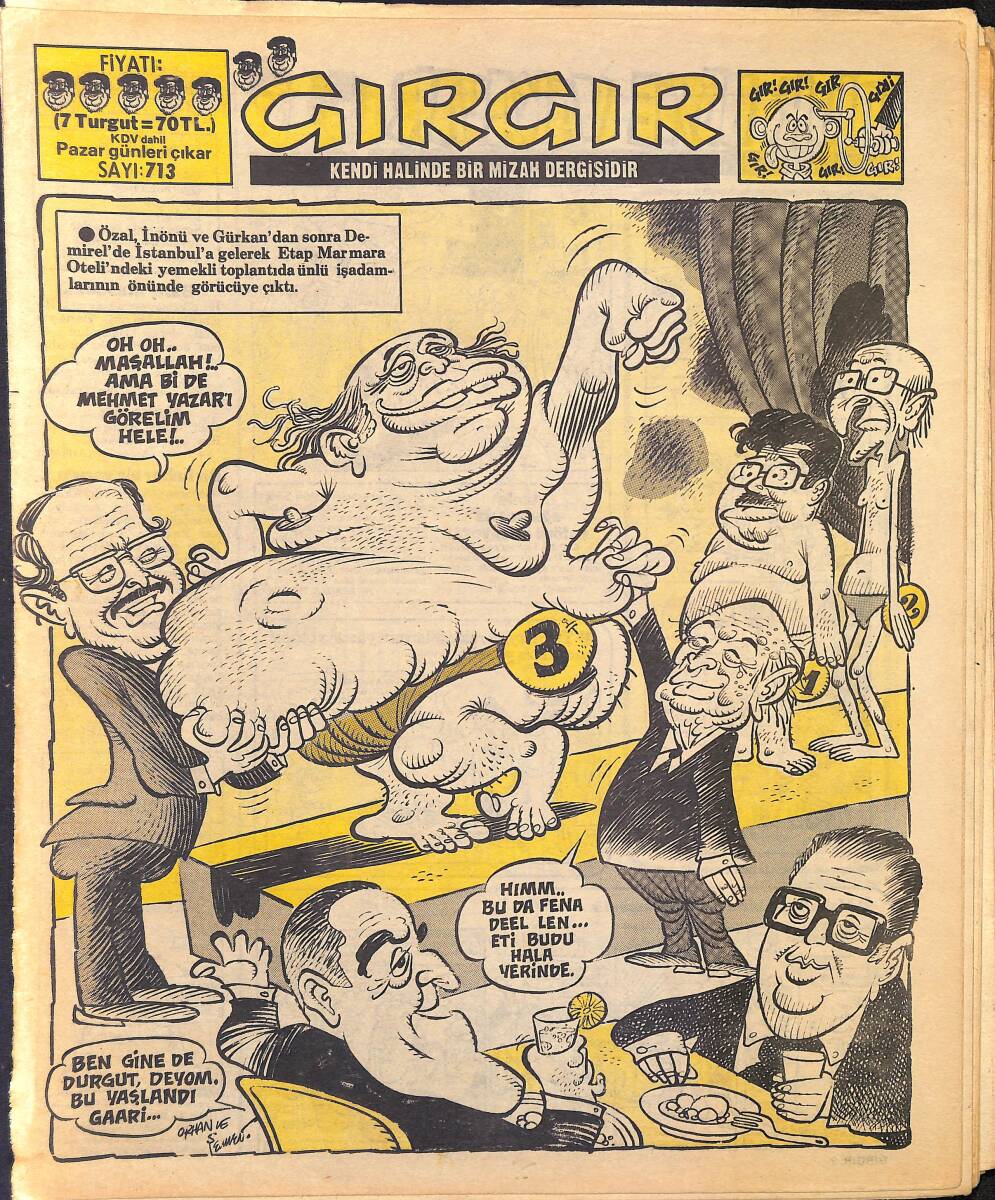 Gırgır Mizah Dergisi 4 Mayıs 1986 Sayı : 713 NDR96896 - 1