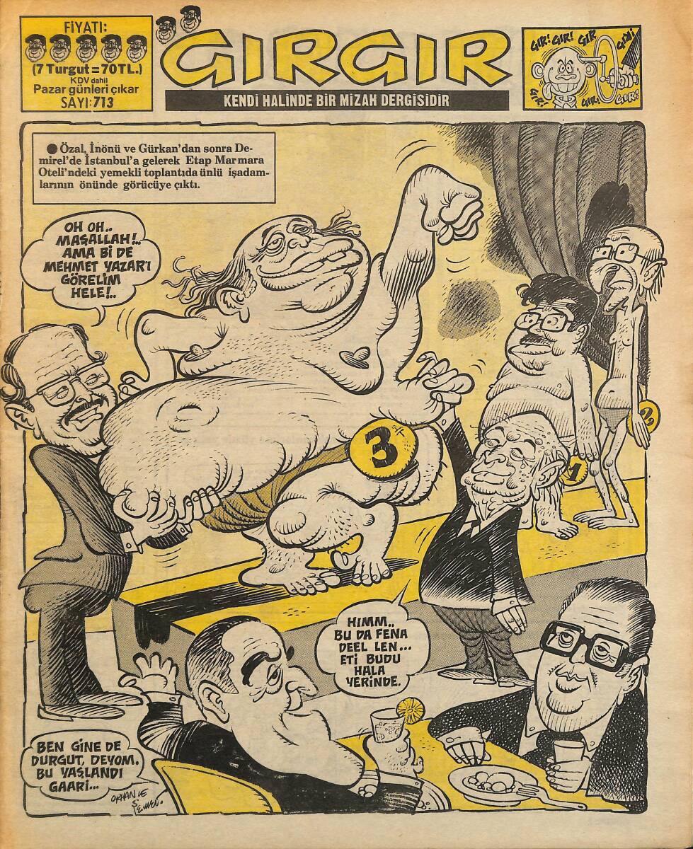 Gırgır Mizah Dergisi 4 Mayıs 1986 Sayı: 713 NDR98020 - 1