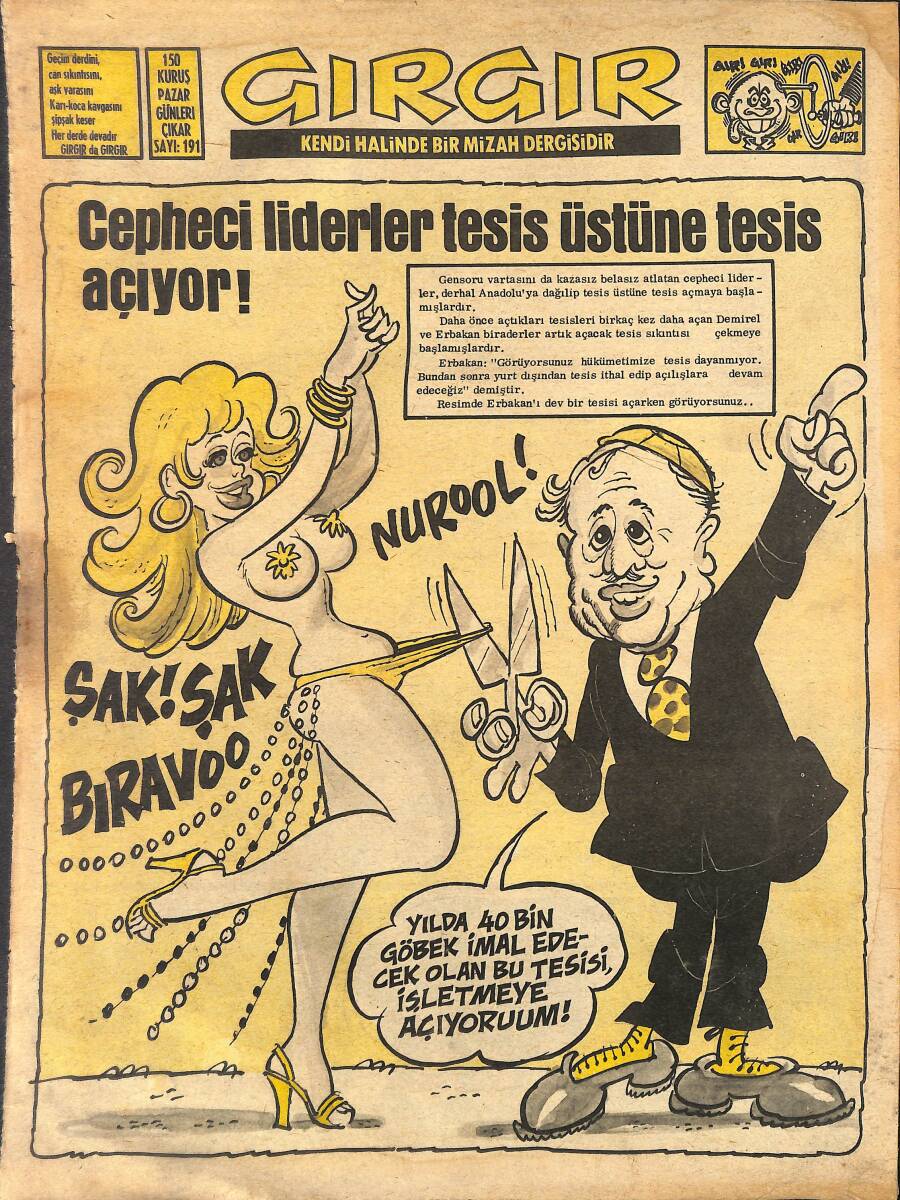 Gırgır Mizah Dergisi 4 Nisan 1976 Sayı: 191 NDR97883 - 1
