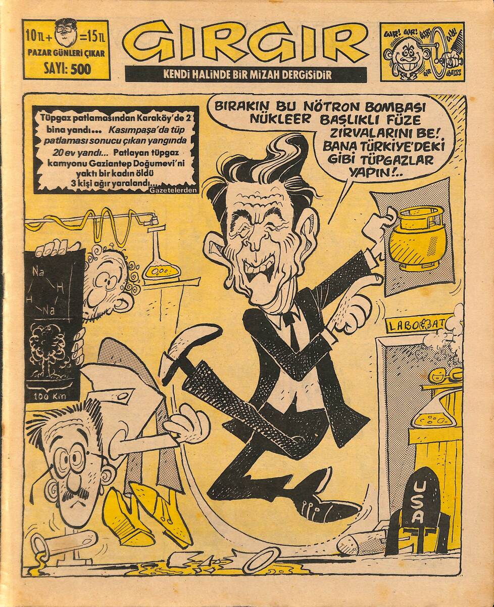 Gırgır Mizah Dergisi 4 Nisan 1982 Sayı : 500 NDR97548 - 1