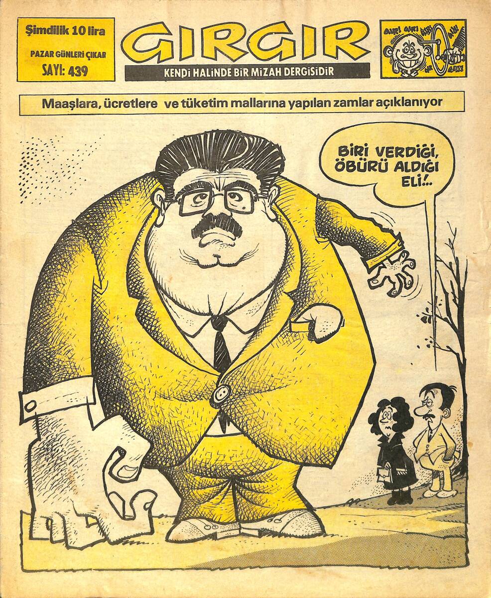Gırgır Mizah Dergisi 4 Ocak 1981 Sayı : 439 NDR97223 - 1
