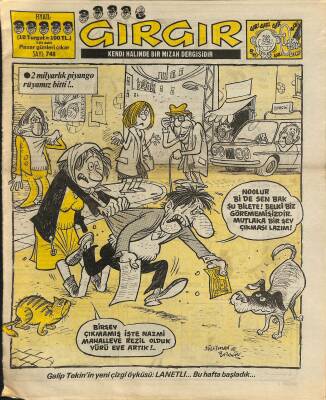 Gırgır Mizah Dergisi 4 Ocak 1987 Sayı 748 NDR80349 - 1
