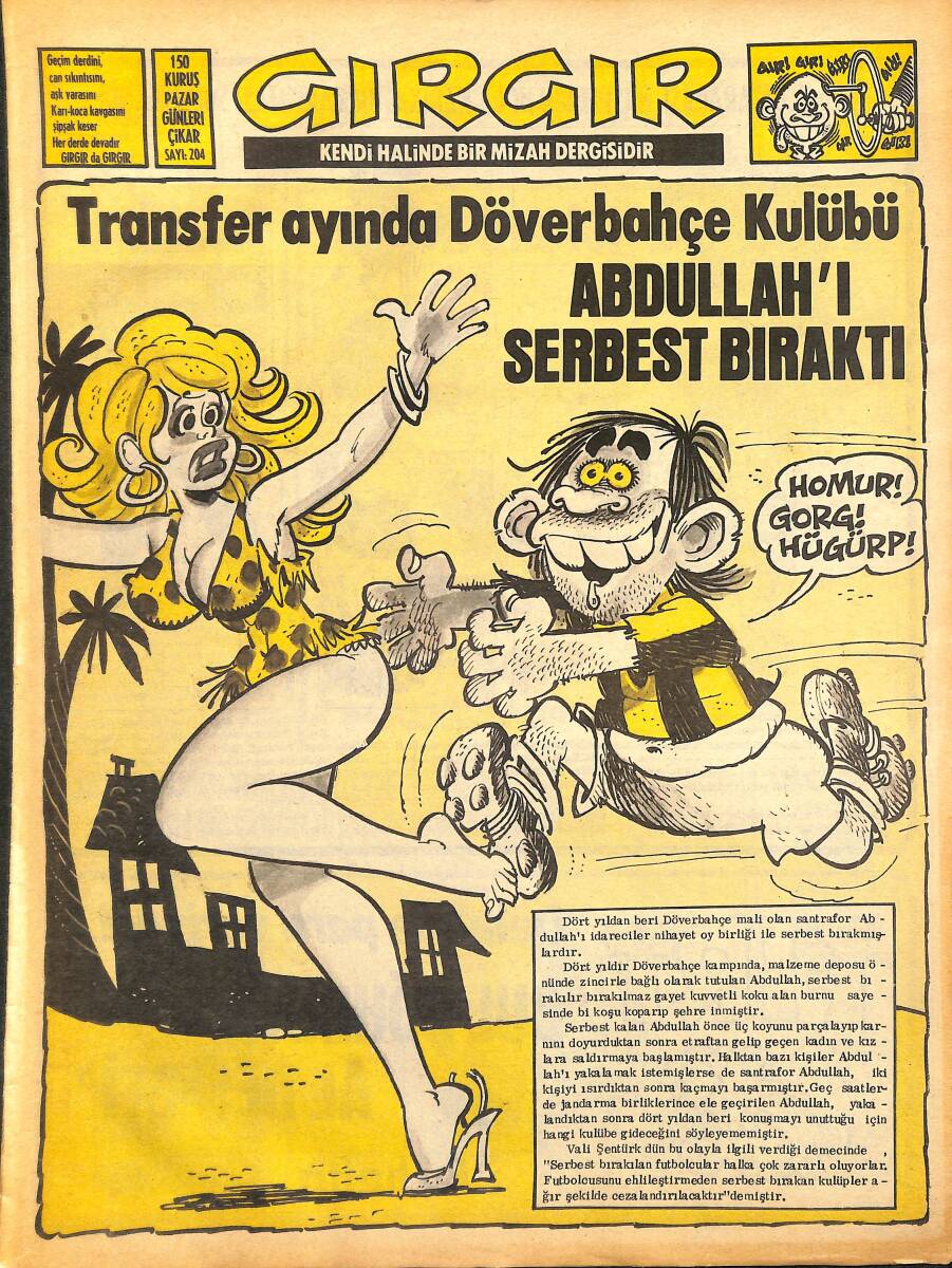 Gırgır Mizah Dergisi 4 Temmuz 1976 Sayı: 204 NDR97951 - 1