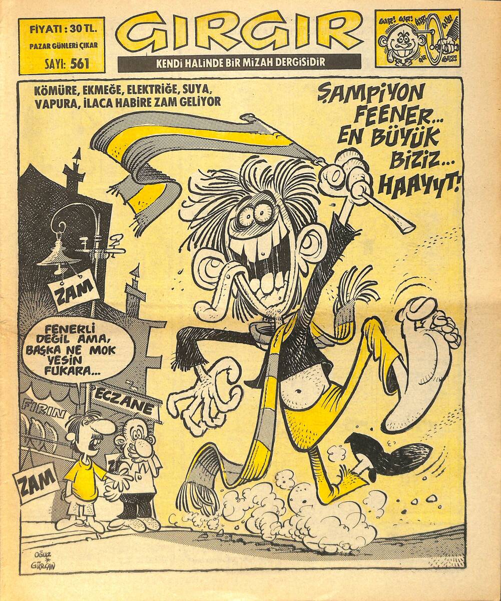 Gırgır Mizah Dergisi 5 Haziran 1983 Sayı : 561 NDR97293 - 1