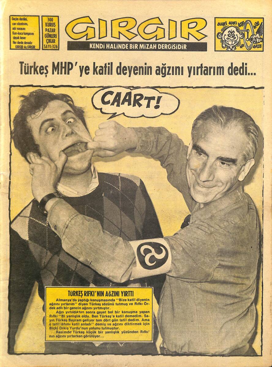 Gırgır Mizah Dergisi 5 Kasım 1978 Sayı : 326 NDR97648 - 1