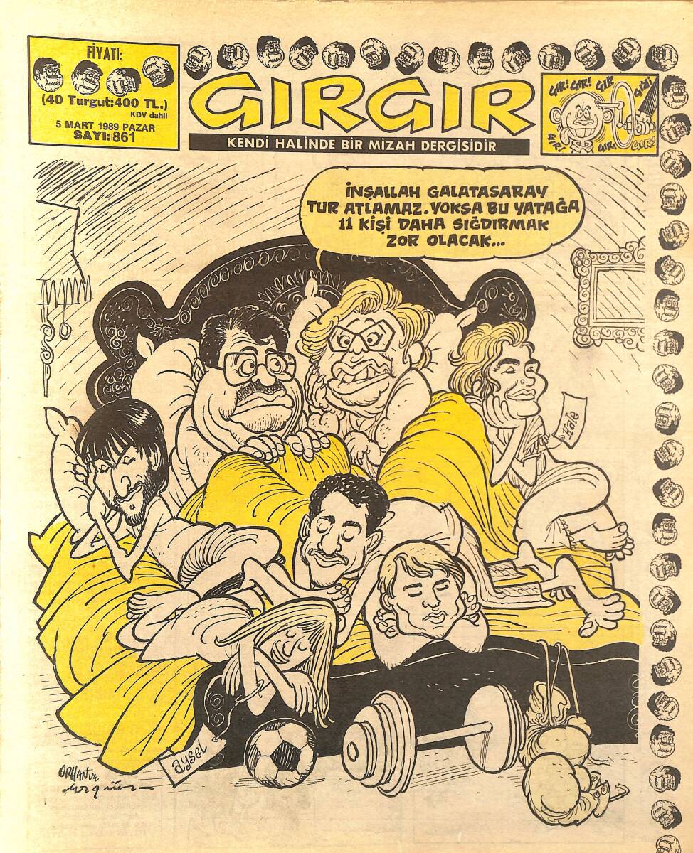 Gırgır Mizah Dergisi 5 Mart 1989 Sayı : 861 NDR96396 - 1