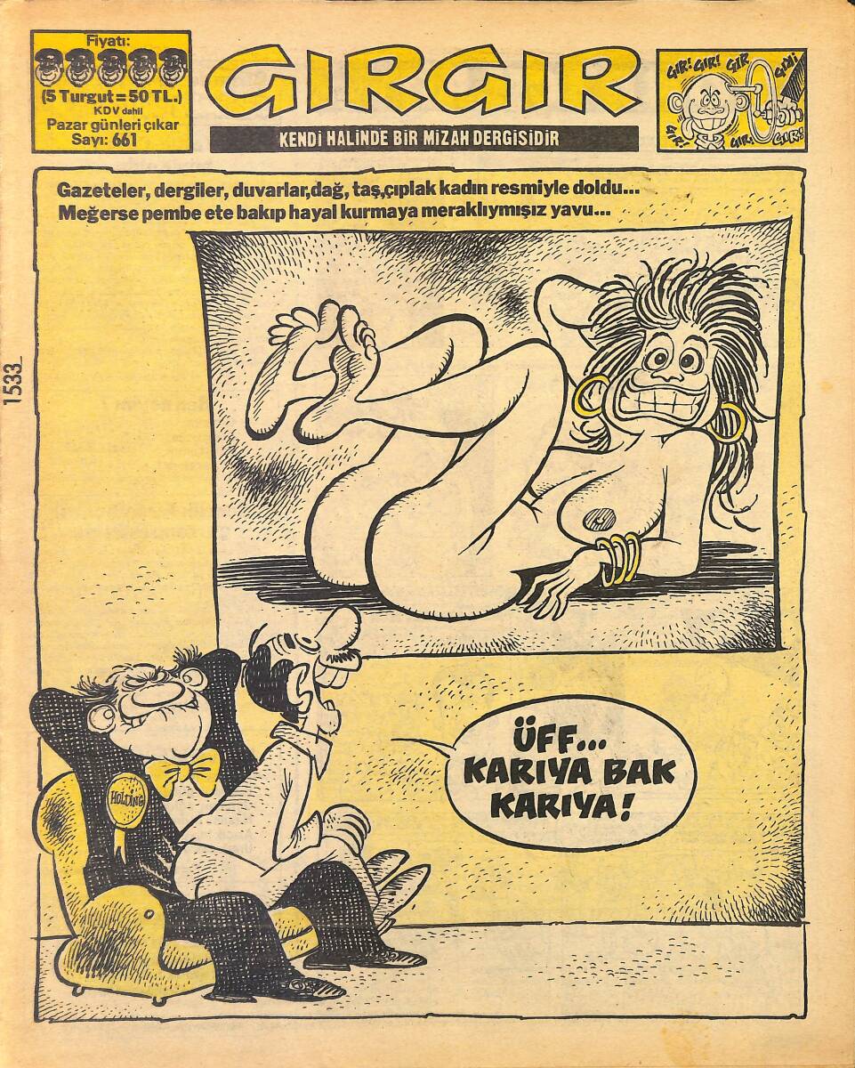 Gırgır Mizah Dergisi 5 Mayıs 1985 Sayı : 661 NDR97724 - 1