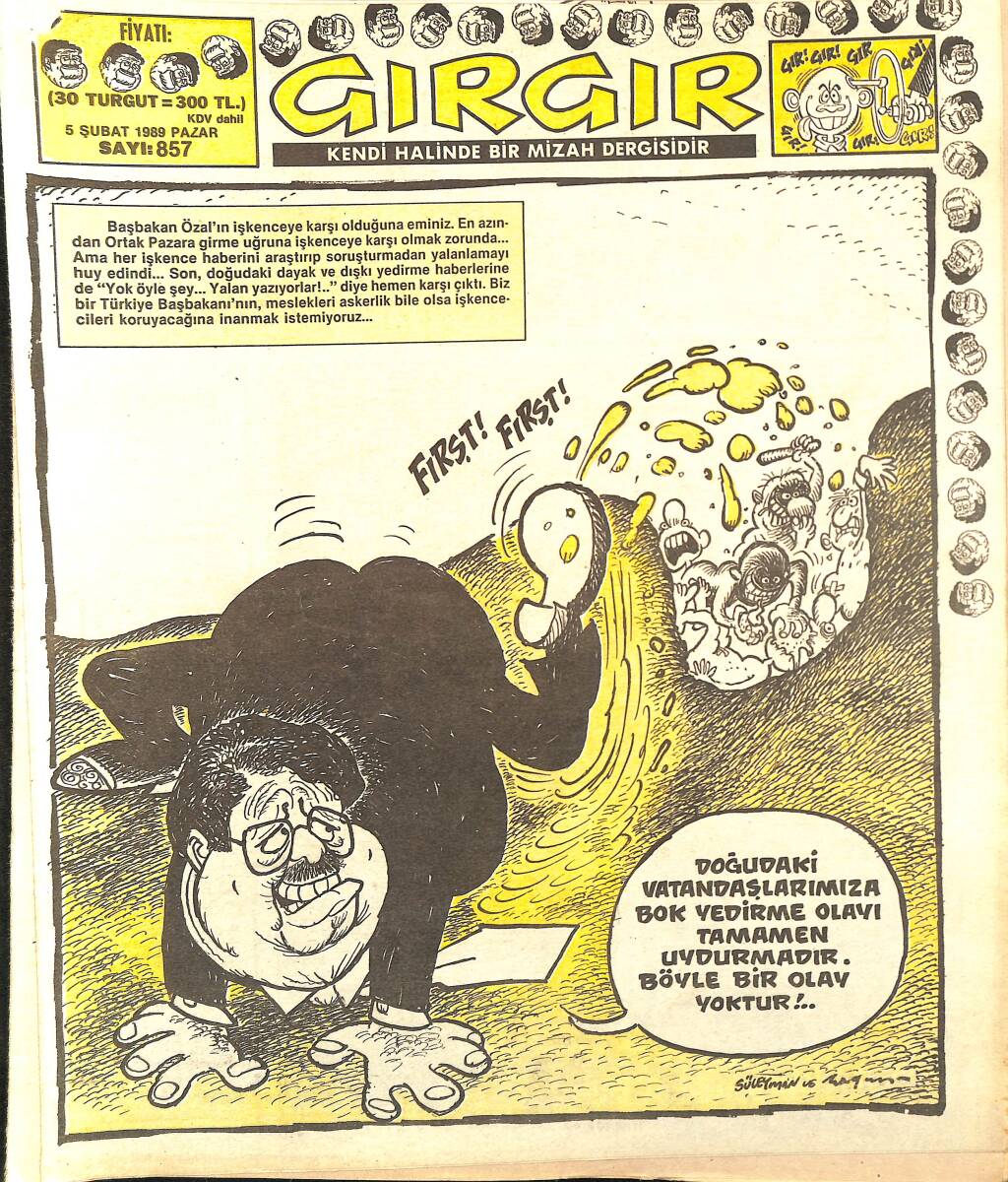 Gırgır Mizah Dergisi 5 Şubat 1989 Sayı : 857 NDR96400 - 1