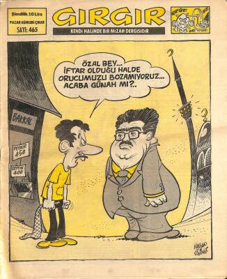 Gırgır Mizah Dergisi 5 Temmuz 1981 Sayı 465 NDR80510 - 1