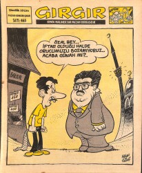 Gırgır Mizah Dergisi 5 Temmuz 1981 Sayı : 465 NDR97500 - Gökçekoleksiyon