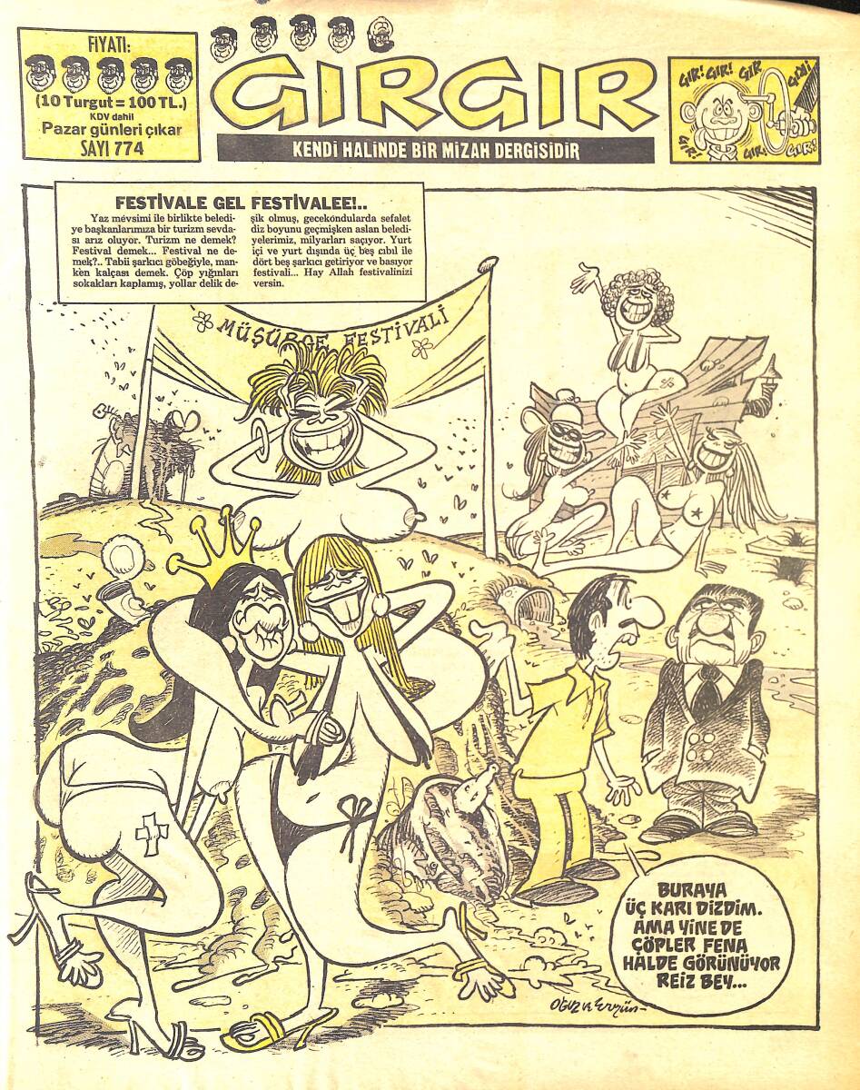 Gırgır Mizah Dergisi 5 Temmuz 1987 Sayı : 774 NDR97032 - 1