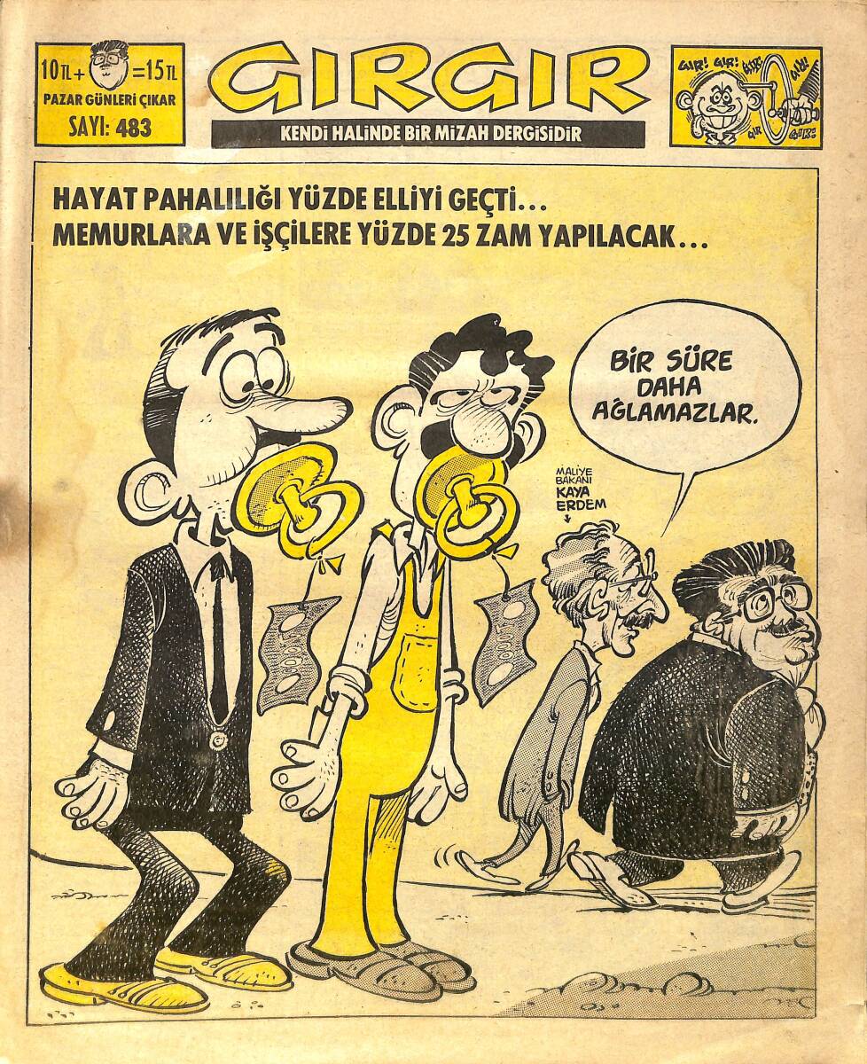Gırgır Mizah Dergisi 6 Aralık 1981 Sayı : 483 NDR97195 - 1
