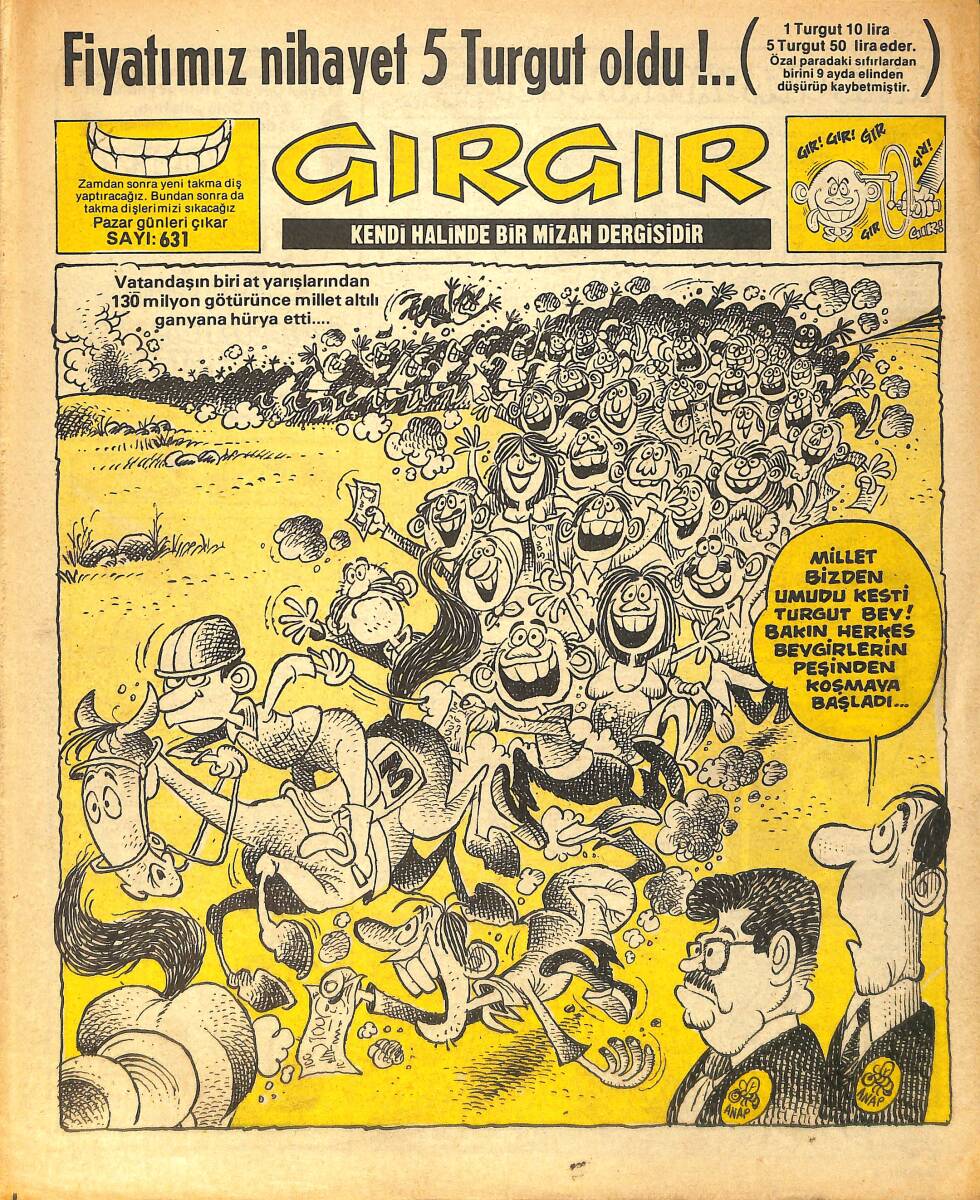 Gırgır Mizah Dergisi 7 Ekim 1984 Sayı : 631 NDR97236 - 1